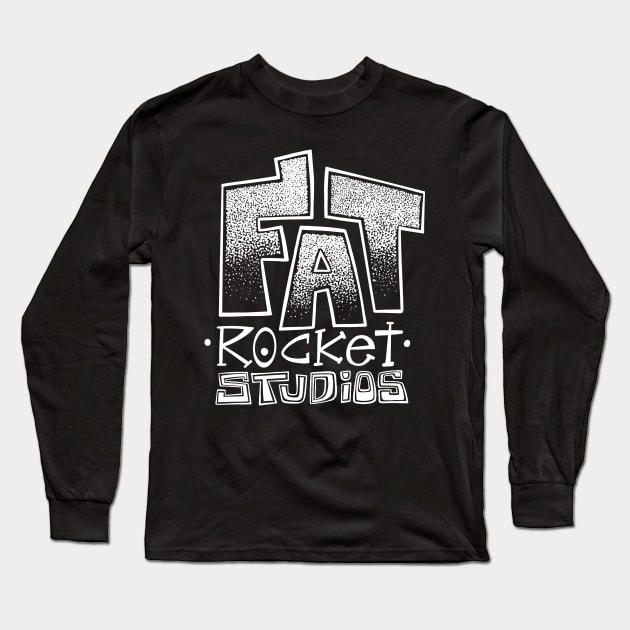 Fat Rocket Studios Logo - White Long Sleeve T-Shirt by FatRocketStudios